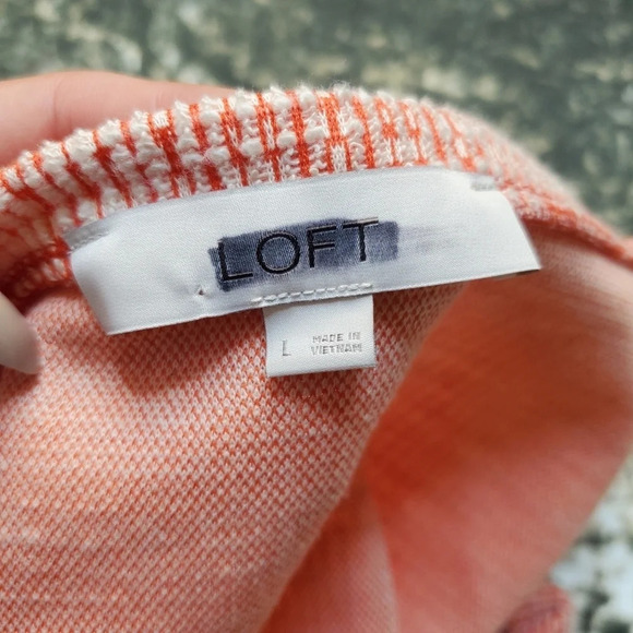 Loft Knit Orange Cropped Tank Top - Picture 5 of 5